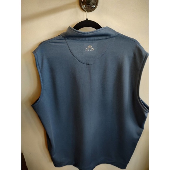 Peter Millar Blue Sleeveless Polo Shirt - Picture 8 of 11